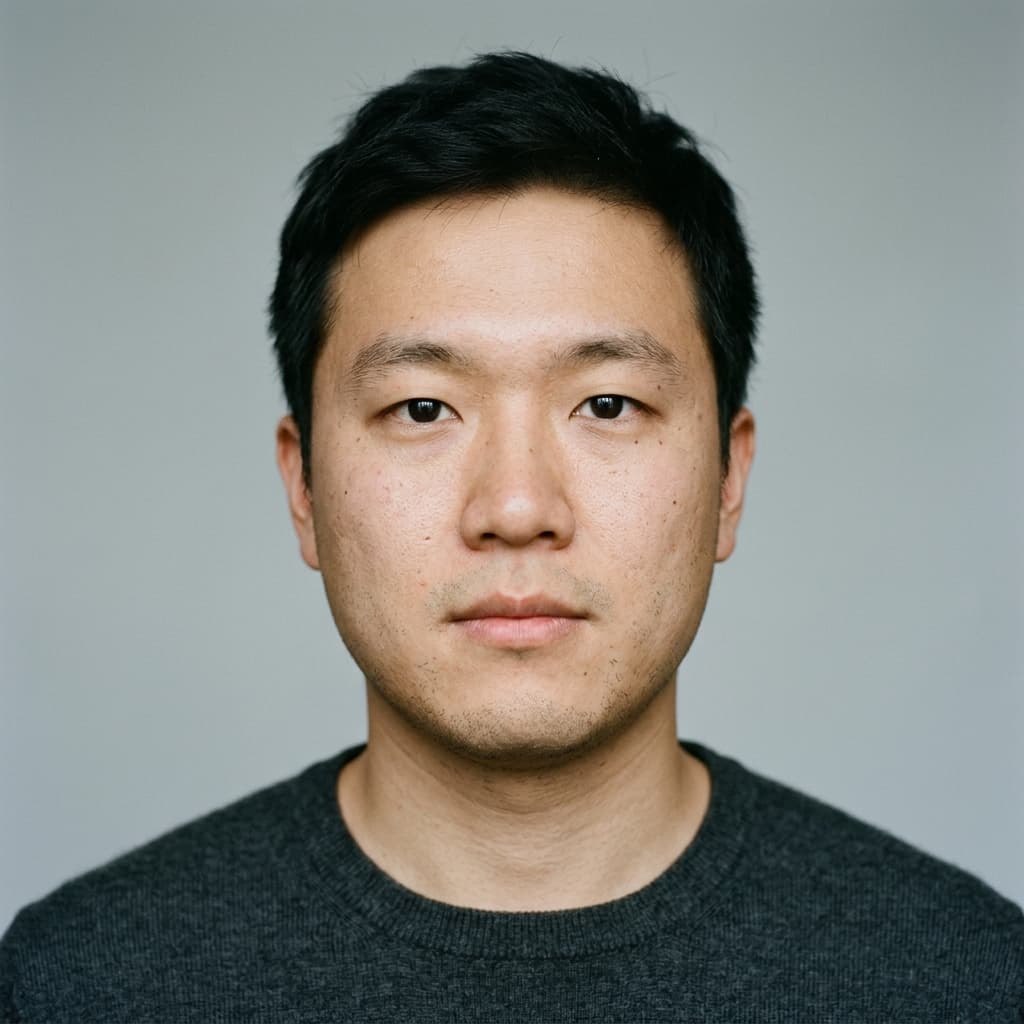 Marcus Chen (AI-generated example portrait): Front