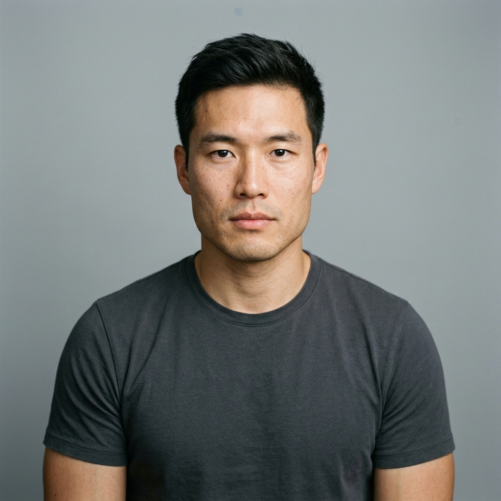 David Kim (AI-generated example portrait) — Front