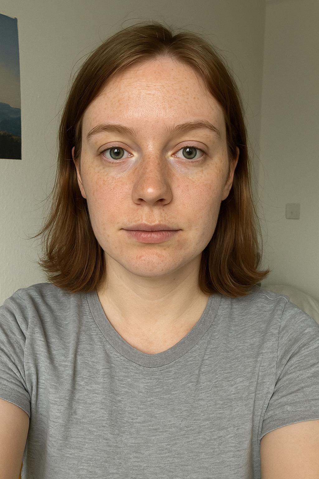 Emma Larsen (AI-generated example portrait) — Front