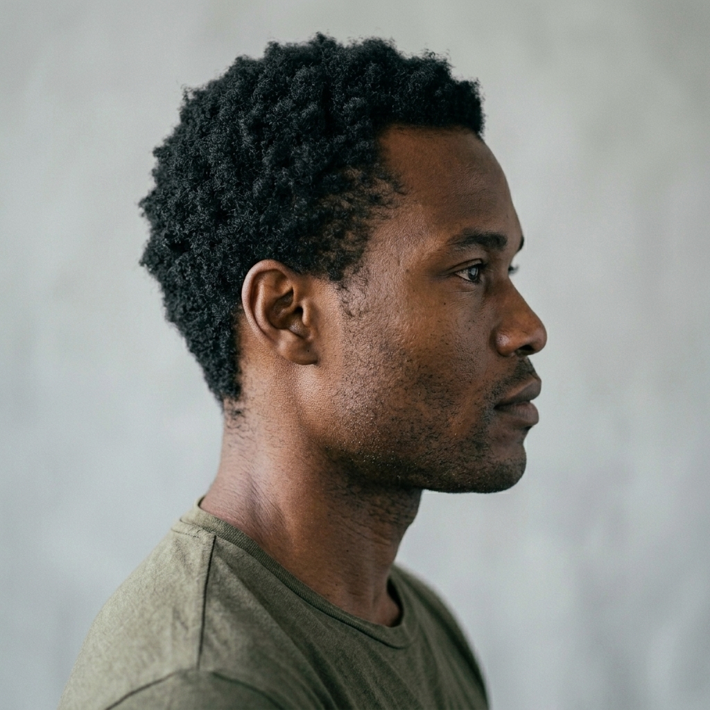 Marcus Okafor (AI-generated example portrait) — Side
